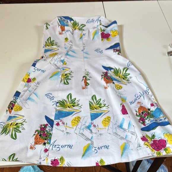 Robin Jordan Strapless Dress with Floral and Nautical Print - Picture 5 of 9